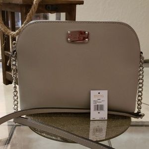 Light grey authentic MK crossover bag